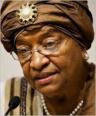 Incumbent Mrs Ellen Johnson-Sirleaf