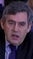 UK Prime Minister Gordon Brown at the grilling by Parliament