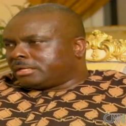 James Ibori in a CNN report declaring his innocence - that was before the London court guilty plea
