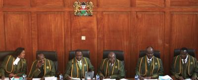 The sitting judges of the Kenya Supreme Court