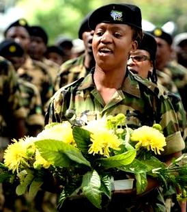 Flowers celebrating the life of an icon