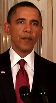 US President Obama revealing the death of Osama Bin Laden