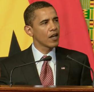 US President Obama addressing the Ghanaian Parliament. Pictures from video clip