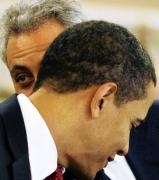 US White House Chief of Staff Rahm Emanuel has the ear of President Obama