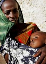 A Somali woman and child