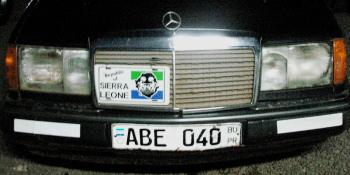 This is the State House car used in the kidnap of the Irish businessman under the watch of Ernest Bai Koroma
