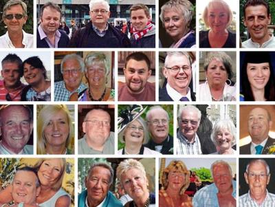 The thirty UK victims murdered in Tunisia. All the bodies have now been flown home.