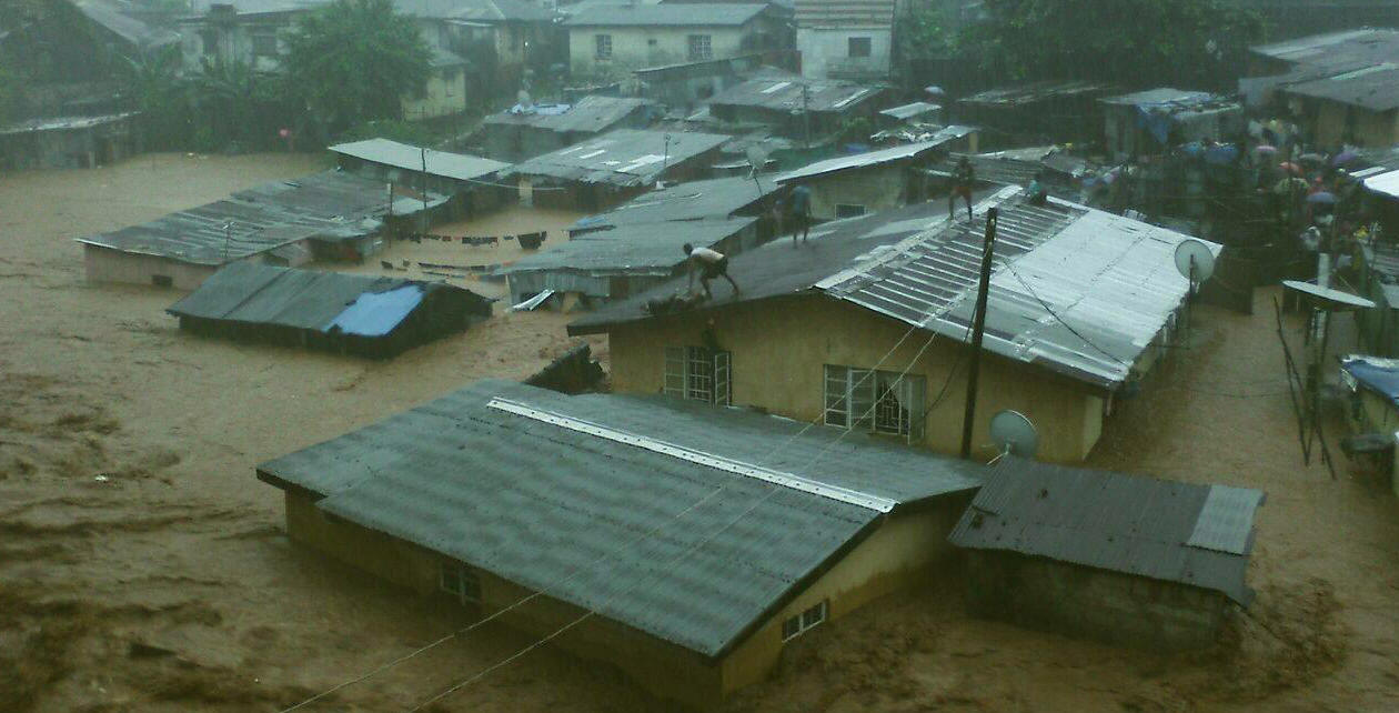 Part of the many photos of the floods in Freetown.